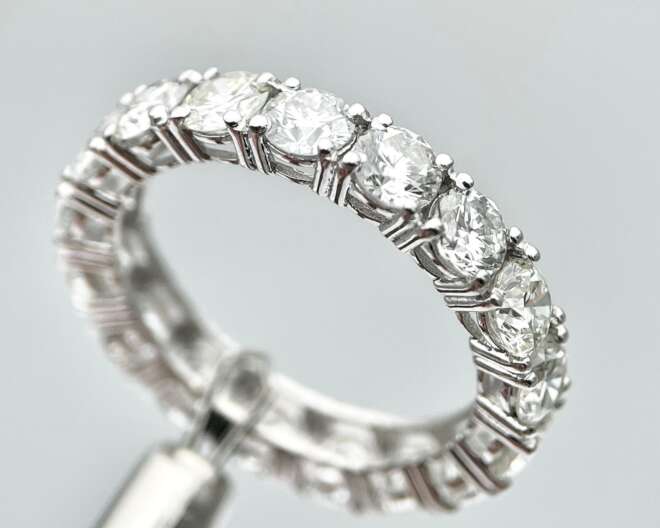 4ct Investment Full Diamond Eternity Ring